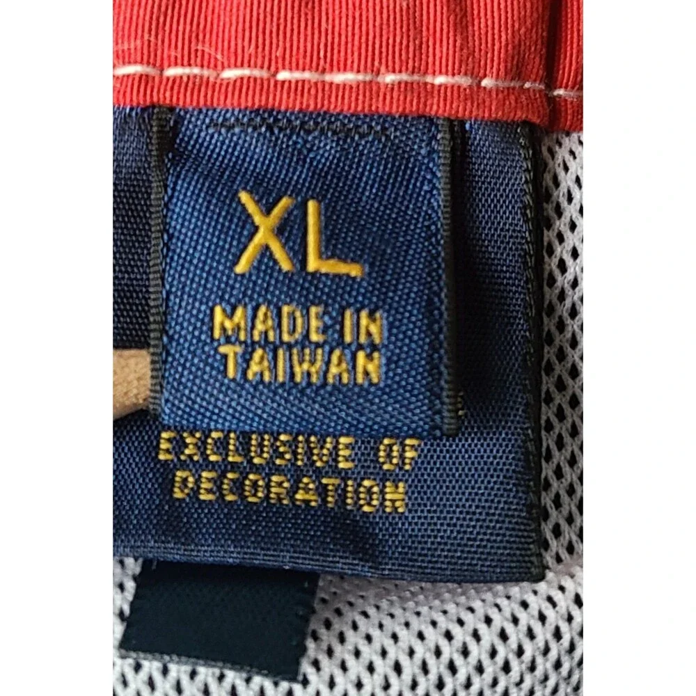 Polo Ralph Lauren Swim Trunks Mens L Blue Board Shorts Cargo Drawstring Blue